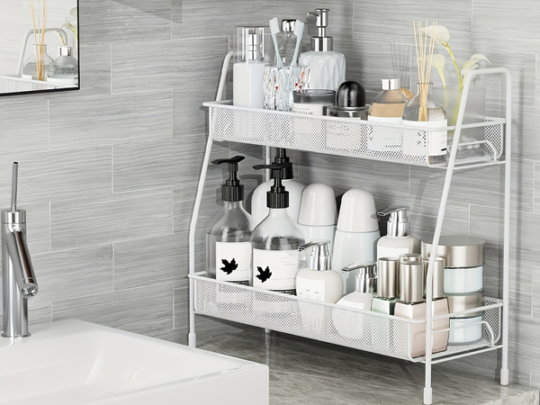 Kitchen shelf kitchen organiser standing two-tier loft spice rack