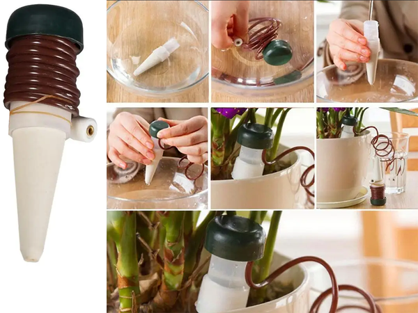 Puķu podiņu apūdeņošanas sistēma 2 x dozators