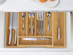 Atvilktņu organizators virtuves galdiem bambus 7 durvju 39cm l