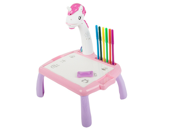 Spätný projektor kresliaci stôl tabuľa fixky pre deti fixky