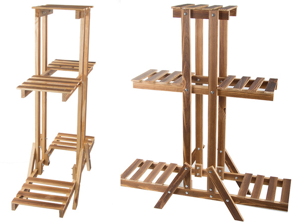 Macetero de tres pisos maceteros de madera