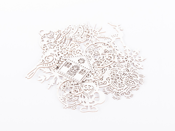 Decoratiuni din lemn pentru pomul de craciun 20 de piese pandantive ornamente baubles