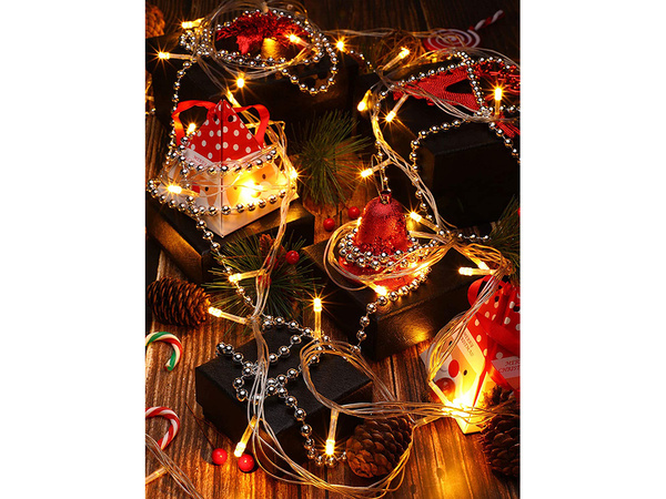 Arbol de navidad cadena cuentas guirnalda caña