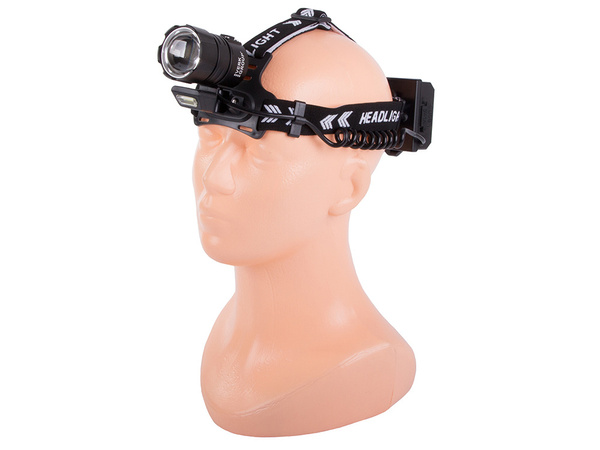 Latarka czołowa bailong led cree xhp360 powerbank