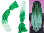 Synthetic hair for colour ombre braids