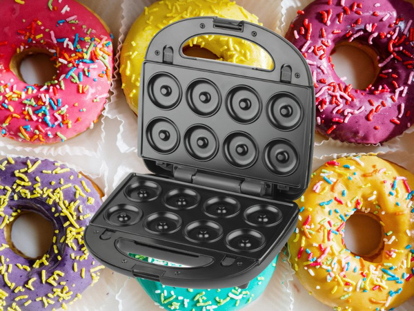 3v1 opékač toaster vaflovačka donuty výměnné desky 850 w nepřilepující