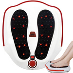 Electric vibrating foot massager heating intensity adjustment