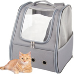 Carrier bag backpack for cat dog rabbit window back ventilated