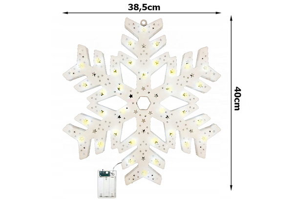 Led-fensterdecoration 40cm sterne
