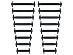 Silicone shoe laces without binding 16pcs