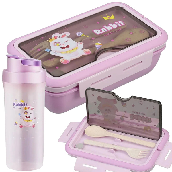 Lunchbox frühstücksbox frühstücksbehälter mitbestimmung mit trinkflasche set