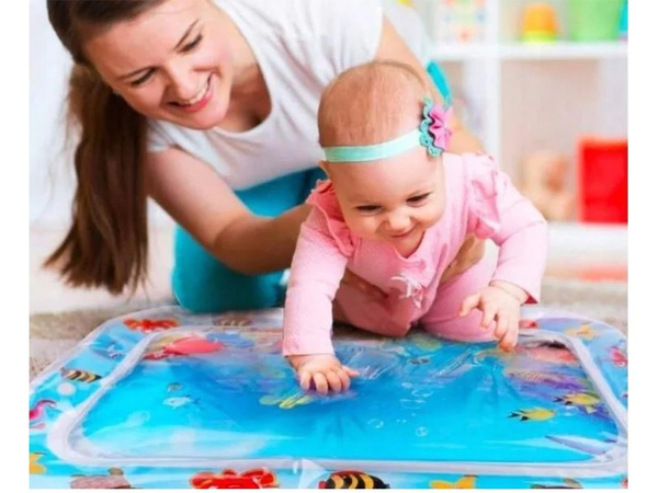 Piepūšams sensoro ūdens paklājs mazuļiem rotaļām.