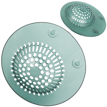 Silicone strainer for kitchen sink drain suction cups self-adhesive