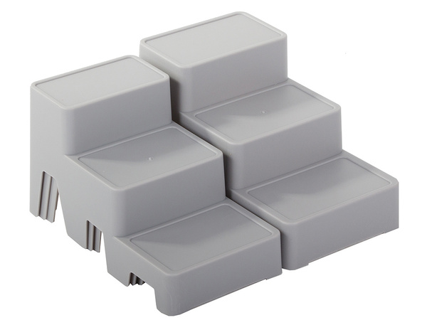 Kozmetický organizér modulárny stojan na kúpeľňové police 4 v 1