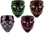 Luminous led mask halloween party purge