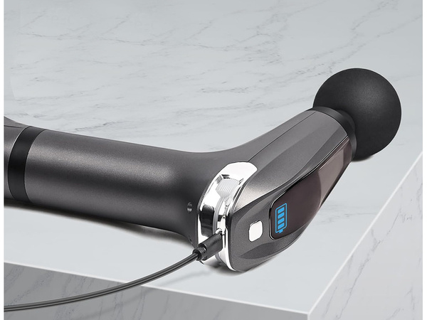 Pistolet do masażu pleców ciała nóg masażer mocny massage gun 4 końcówki