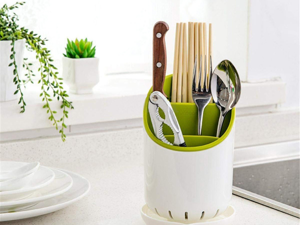 Organizador de cocina escurridor de cubiertos secador de cuchillos