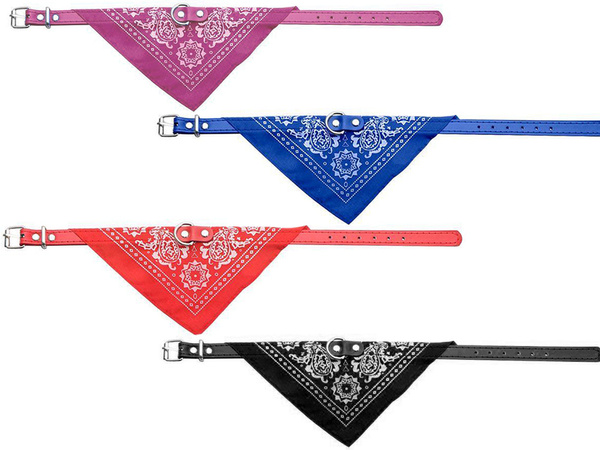 Collar de perro con pañuelo para perro gato m