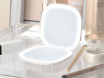 Oglindă de machiaj cu iluminare led pliabilă x5 pentru geantă de călătorie
