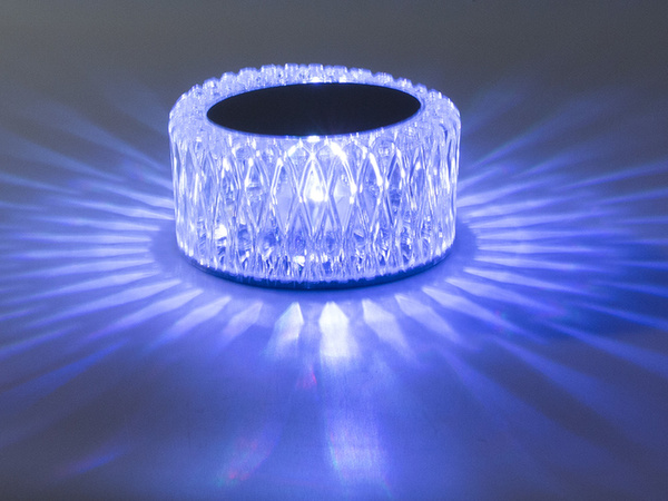 Lampe de table en cristal led rgb telecommande usb