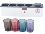 Vasos organizadores para cepillos de dientes dispensador de pasta de dientes uv