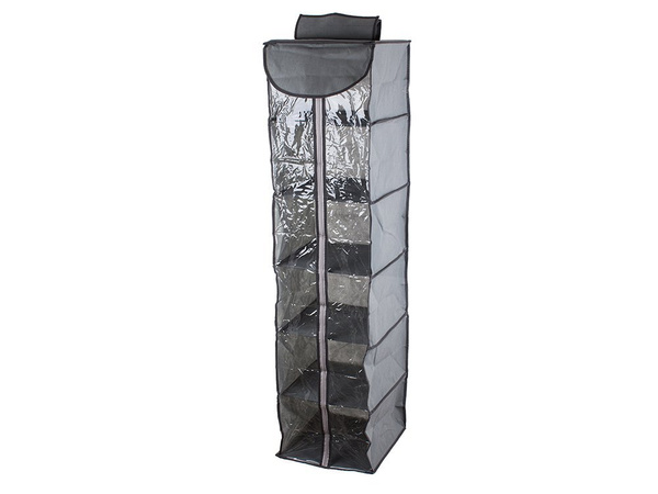 Organizator garderobe viseča polica s 6 policami 120cm