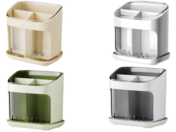 Organizator drip tray za sušilnik pribora za kuhinjo z odtočnim kanalom 4 predelki