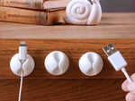 Porte-câbles organisateur pour câbles 6 pcs.
