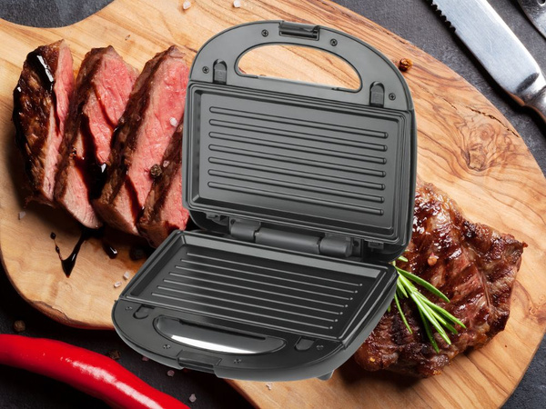 Tostadora 6 en 1 tostadora de gofres donuts placas intercambiables 850 w antiadherente