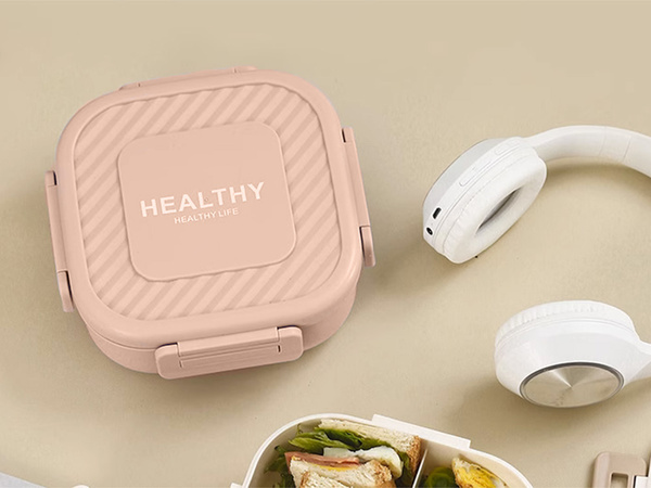 Lunchbox caja para el desayuno recipio para el desayuno y el almuerzo con separadores cubiertos