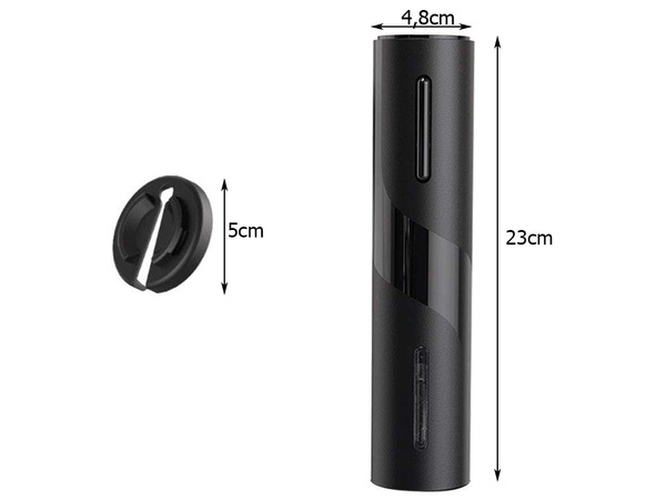 Electric corkscrew wine opener led battery