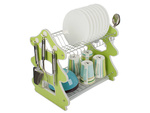 Dishwasher drying rack double-decker
