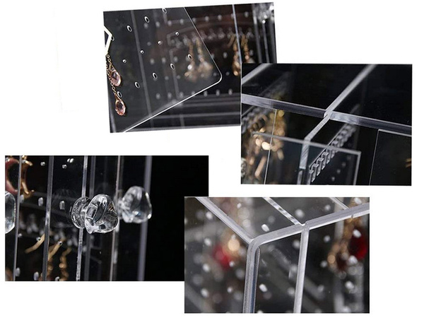 Organizador de joyas cofre expositor ante