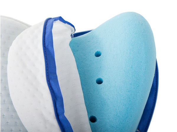 Orthopaedic leg wedge between the knees