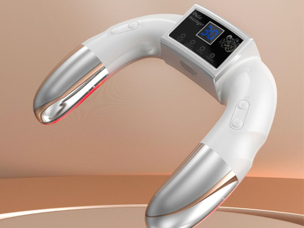 Ručný masážny prístroj ems elektrostimulátor pulzná terapia napätie bolesti stres