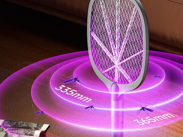 Elektryczna łapka na muchy komary owady uv z podstawką lampa owadobójcza