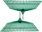 Gartenharte für grasblätter leichter kunststoffstamm aluminium 40cm