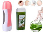 Depilation kit heater wax roll strips