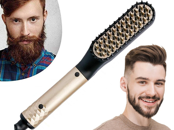Brosse a lisser peigne a barbe et a cheveux pour le toilettage des hommes