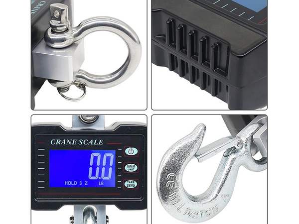 Hook-on 500kg riputatavad hinnatavad kaalud lcd-anumendi akuleht