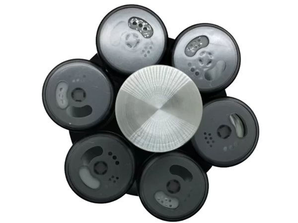 Vürtside organiseerija pöörlev klaasist mahutid 6 tk vürtsisoola