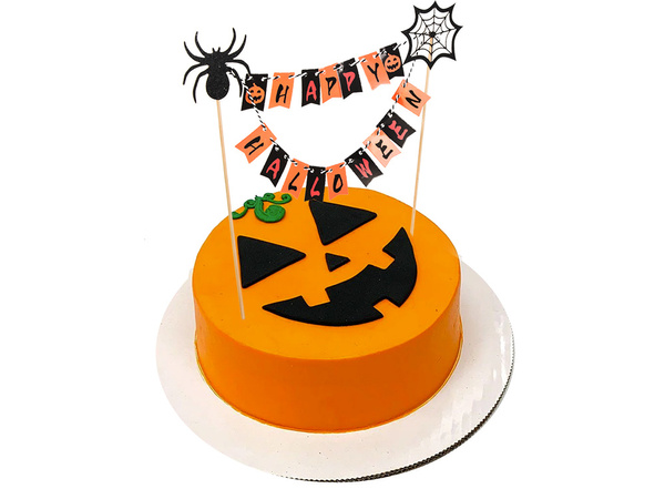 Halloween dekorácie na tortu cupcake picker topper girlanda papier