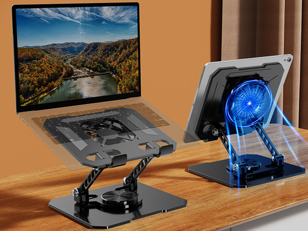 Support de refroidissement pour tablettes support de tablettes réglable 4-16 pouces