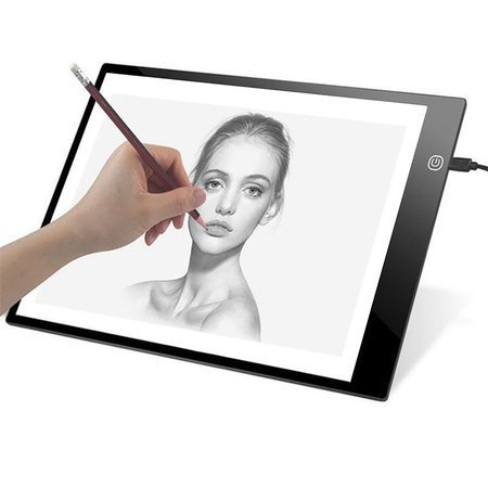 Illuminated drawing board led tracing paper a4