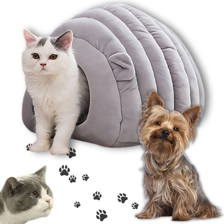 Cama de felpa capullo para perro gato suave almohada ropa de cama mullida