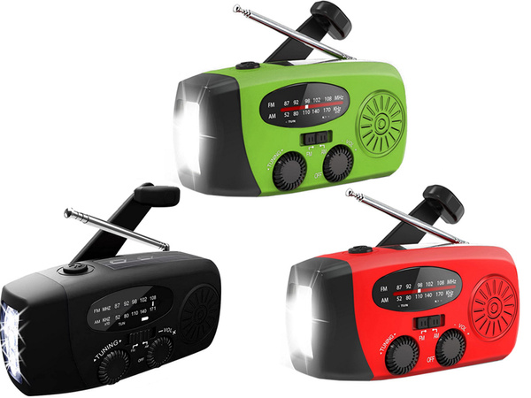 Radio lanternă reîncărcabilă solar dynamo manivelă powerbank usb de urgență