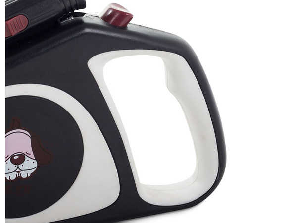 Smycz dla psa automatyczna blokada latarka 5m 15kg