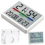 WETTERSTATION THERMOMETER HYGROMETER LCD UHR DATUM FEUCHTIGKEIT TEMPERATUR