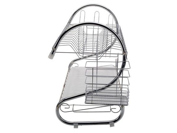 Double-decker stand-up dishwasher drainer