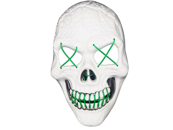 Led skull mask halloween glowing led party
